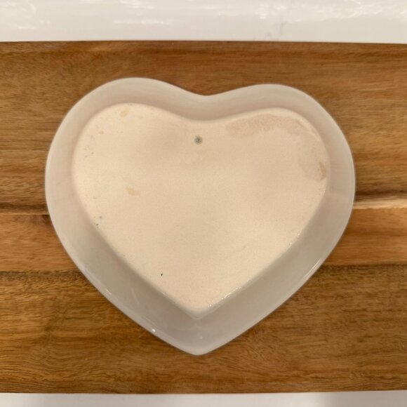 VTG Country Apple Heart Shaped Stoneware Serving Dish - Picture 4 of 4
